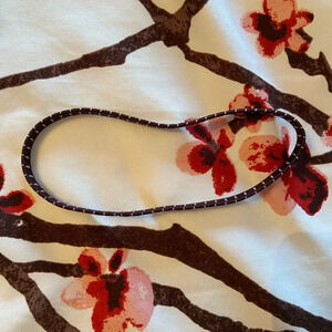 🌀 Brown and white skinny headband